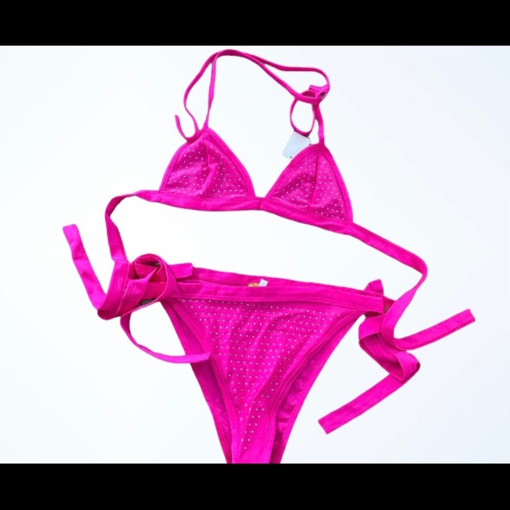 Rhinestone bathing suit